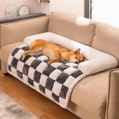 Premium Chessboard Dog Bed | Thickened Warm Pet Mat
