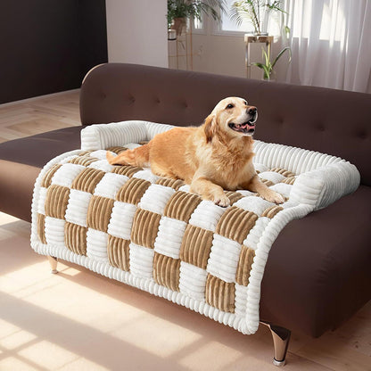 Premium Chessboard Dog Bed | Thickened Warm Pet Mat
