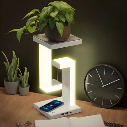 Magnetic Floating Lamp with Wireless Charging