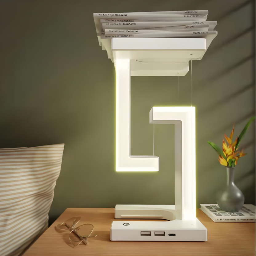 Magnetic Floating Lamp with Wireless Charging