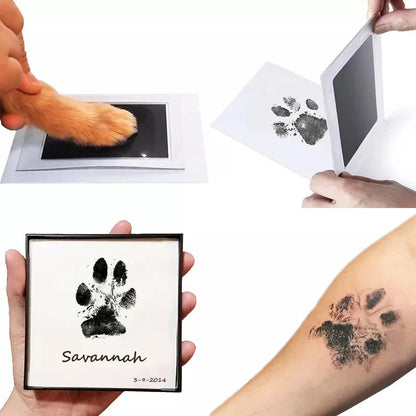 Pet Paw Print Kit - No-Touch Ink Pad for Dogs & Cats