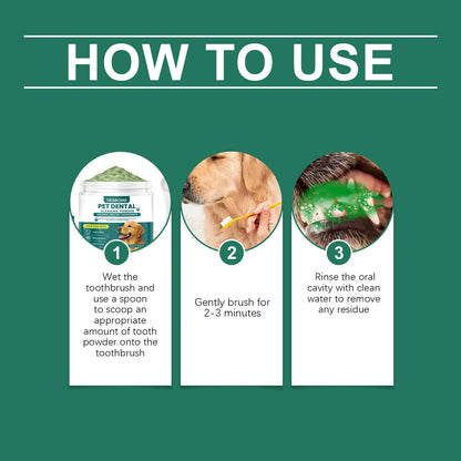 Dog Teeth Cleaning Powder - 100g Dental Care