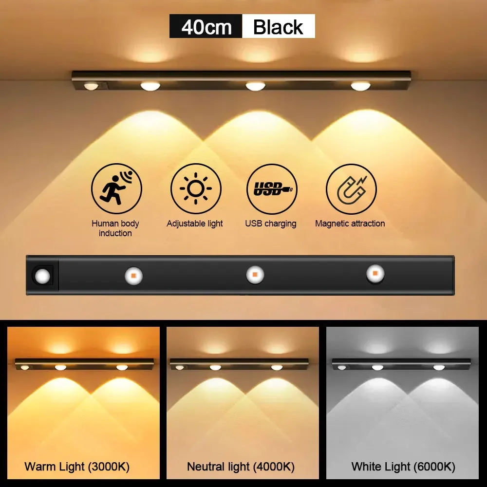 Motion Sensor LED Cabinet Light - USB Rechargeable