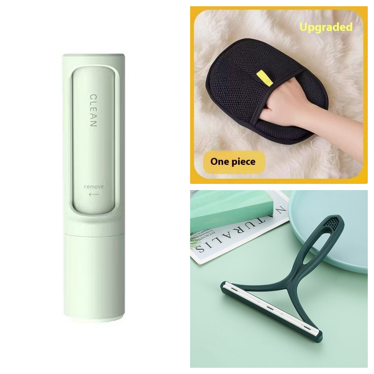 Pet Hair Remover Brush - Self-Cleaning Lint Roller